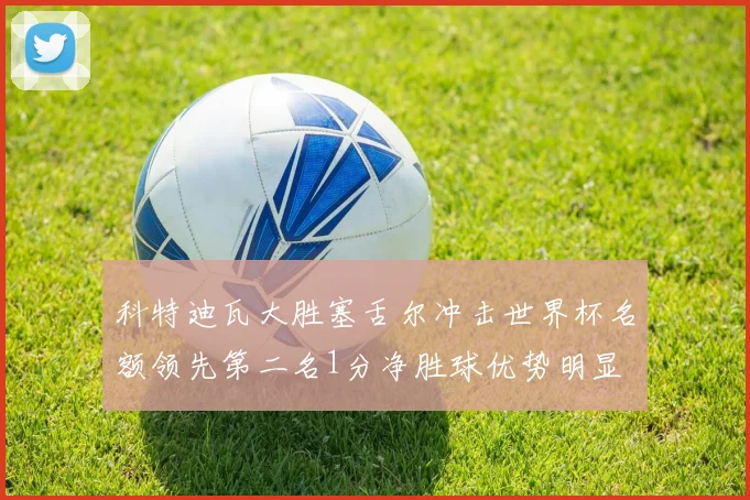 科特迪瓦大胜塞舌尔冲击世界杯名额领先第二名1分净胜球优势明显